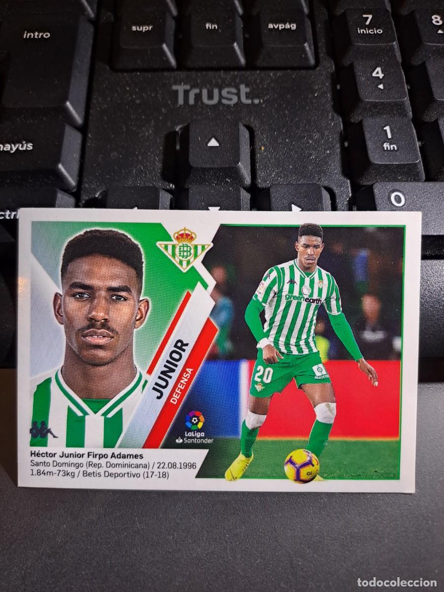 Coleccionismo Cromos antiguos: CROMO JUNIOR 8 BETIS LIGA 2019 2020 19 20 ESTE PANINI NUNCA PEGADO