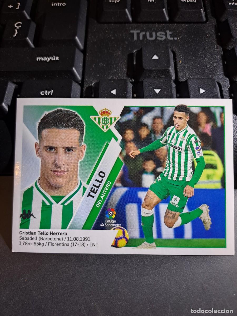 Coleccionismo Cromos antiguos: CROMO TELLO 14A 14 A BETIS LIGA 2019 2020 19 20 ESTE PANINI NUNCA PEGADO