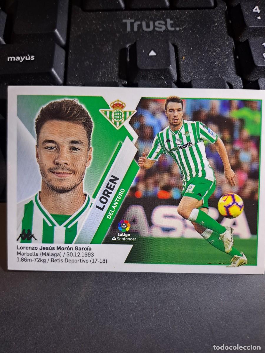 Coleccionismo Cromos antiguos: CROMO LOREN 15 BETIS LIGA 2019 2020 19 20 ESTE PANINI NUNCA PEGADO