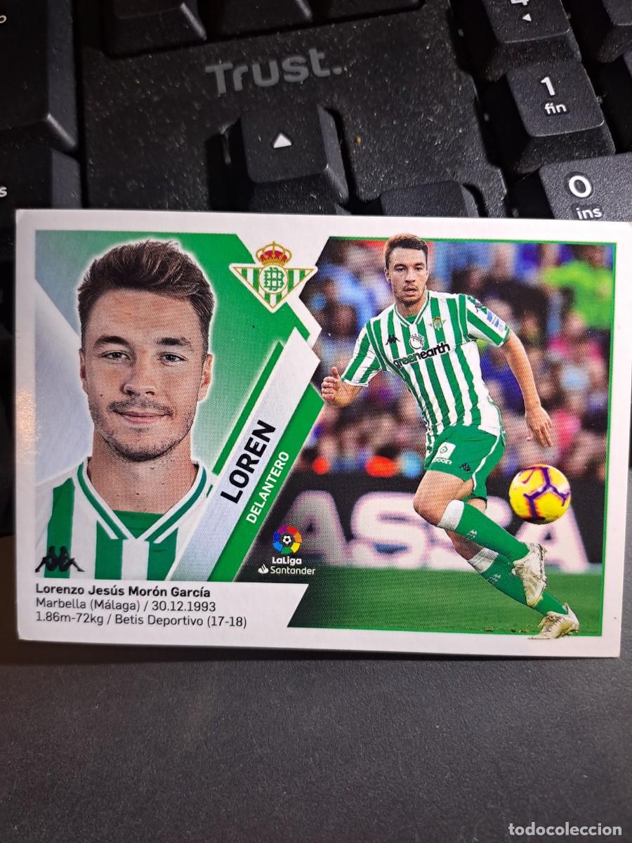 Coleccionismo Cromos antiguos: CROMO LOREN 15 BETIS LIGA 2019 2020 19 20 ESTE PANINI NUNCA PEGADO