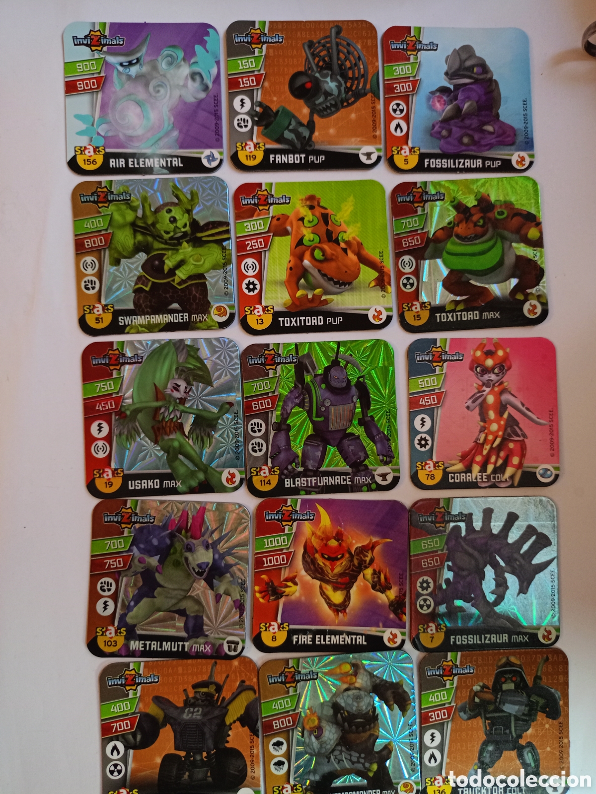 Coleccionismo cromos antiguos: Lote imanes staks Invizimals - Foto 1
