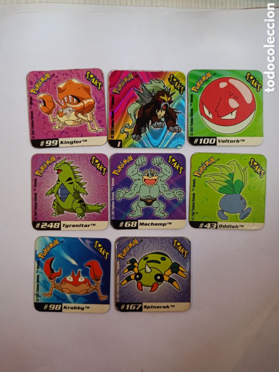 Coleccionismo Cromos antiguos: Lot staks imanes Pok&eacute;mon 2002