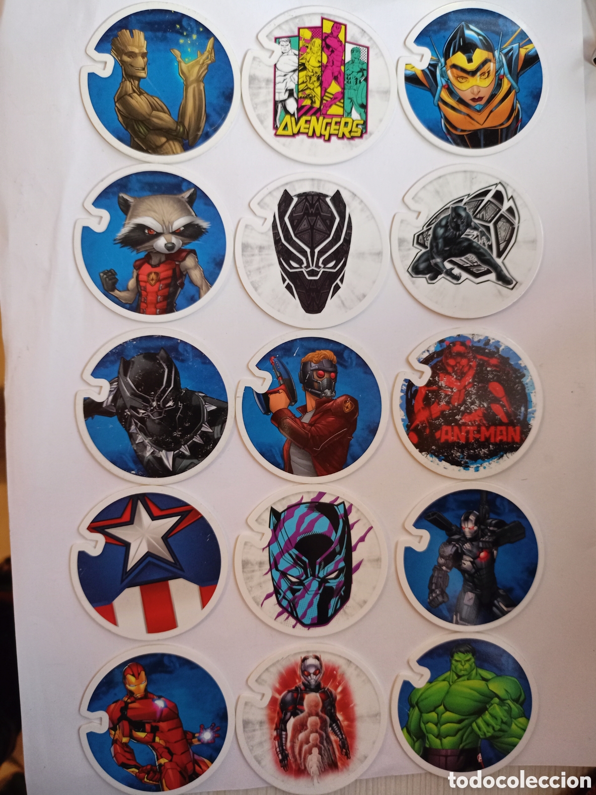 Colecionismo Cromos antigos: LOTE DE 15 TAZOS DE LA COLECCION HEROES DE MARVEL . MARVEL FLIZZ