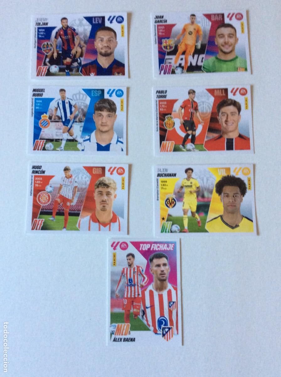 Coleccionismo Cromos antiguos: LIGA ESTE 2025 2026 25 26 - 6 ULTIMOS FICHAJES Y 1 COLOCA 20 BIS NUEVO SIN PEGAR