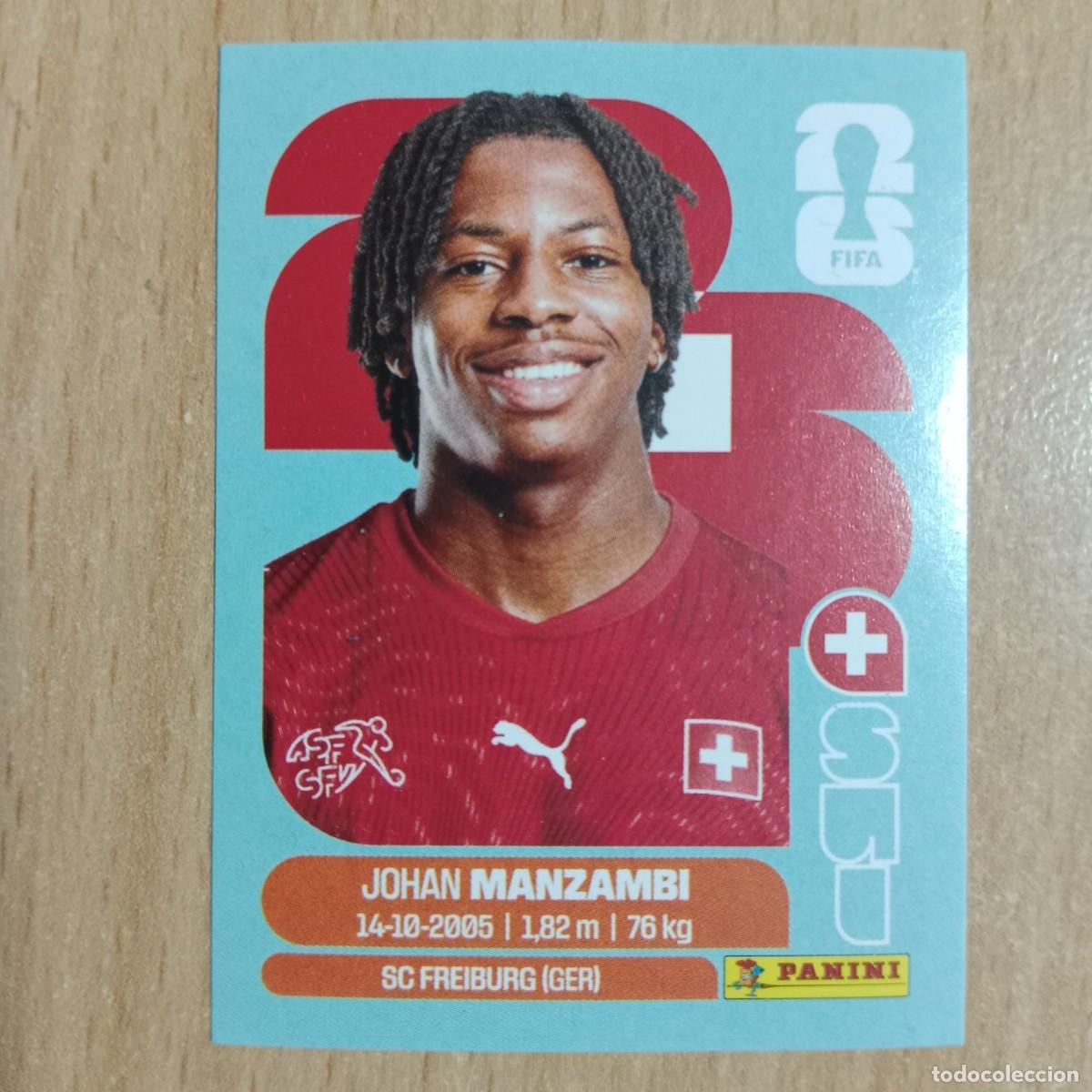 Coleccionismo Cromos antiguos: JOHAN MANZAMBI, SUIZA, STICKER CROMO N&ordm; SUI 15, FIFA WORLD CUP 2026 - PANINI - A&Ntilde;O 2026.