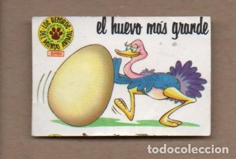 Coleccionismo Cromos antiguos: CROMO BIMBO - LOS RECORDS DEL MUNDO ANIMAL - EL HUEVO MAS GRANDE. PROMOLINCE.
