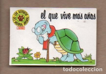 Coleccionismo Cromos antiguos: CROMO BIMBO - LOS RECORDS DEL MUNDO ANIMAL - EL QUE VIVE MAS A&Ntilde;OS. PROMOLINCE.