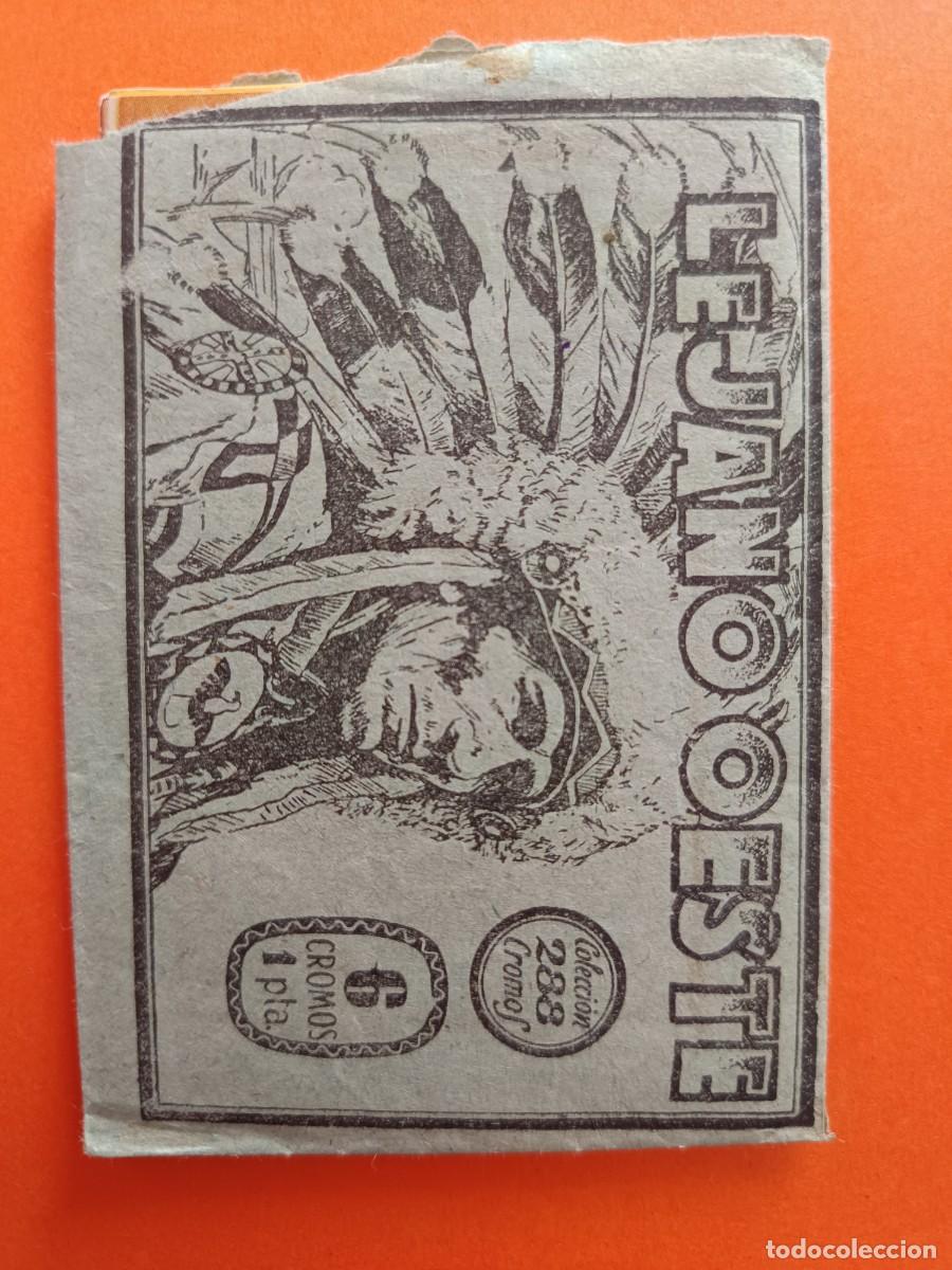 Coleccionismo Cromos antiguos: SOBRE DE CROMOS ABIERTO LEJANO OESTE EDICIONES GENERALES(VER FOTOS)