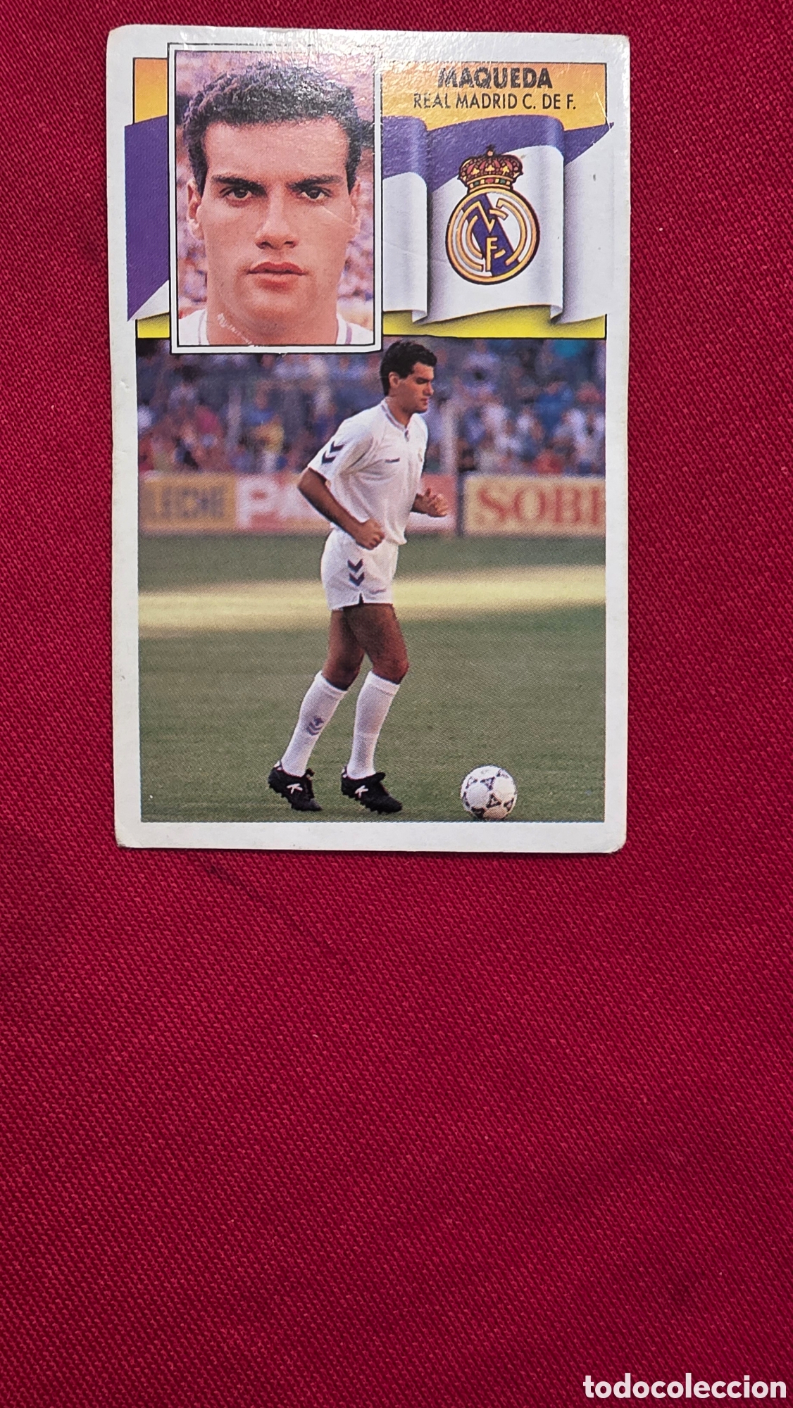 Collectionnisme Cartes &agrave; collectionner anciennes: LIGA ESTE 90/91,MAQUEDA , Coloca REAL MADRID
