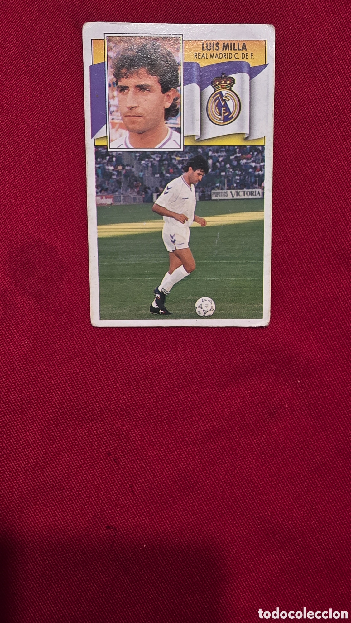 Collectionnisme Cartes &agrave; collectionner anciennes: LIGA ESTE 90/91 LUIS MILLA FICHAJE n&deg;35
