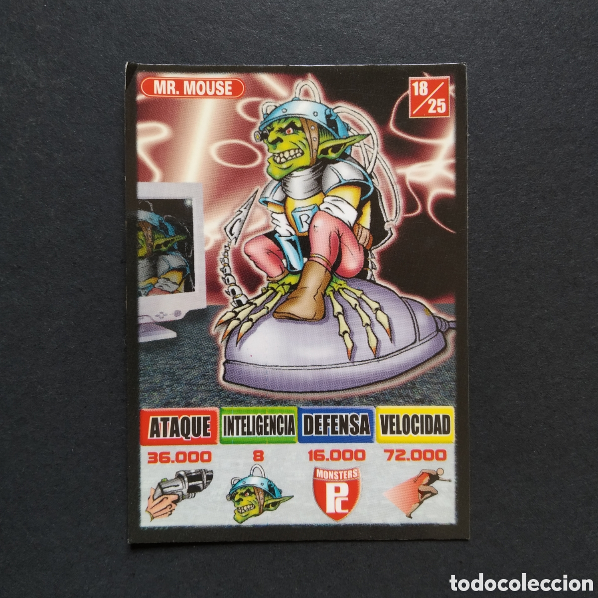 Coleccionismo Cromos antiguos: CROMO - N&deg; 18/25 - MR. MOUSE - MONSTERS - KAOS, THE GAME - BOLLYCAO