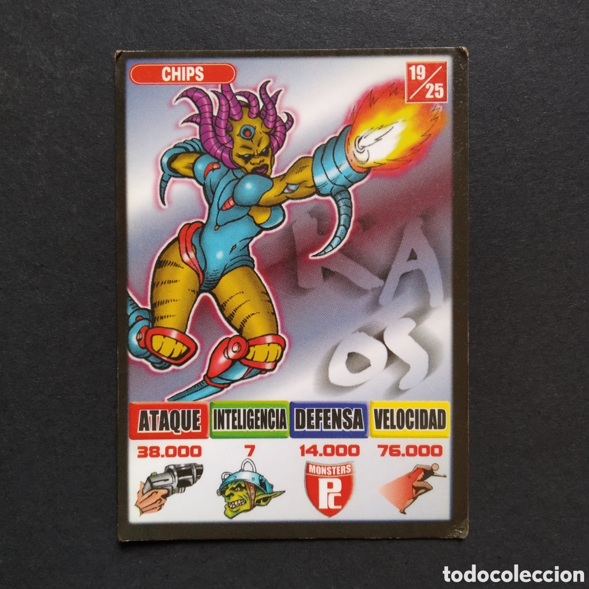 Coleccionismo Cromos antiguos: CROMO - N&deg; 19/25 - CHIPS - MONSTERS - KAOS, THE GAME - BOLLYCAO
