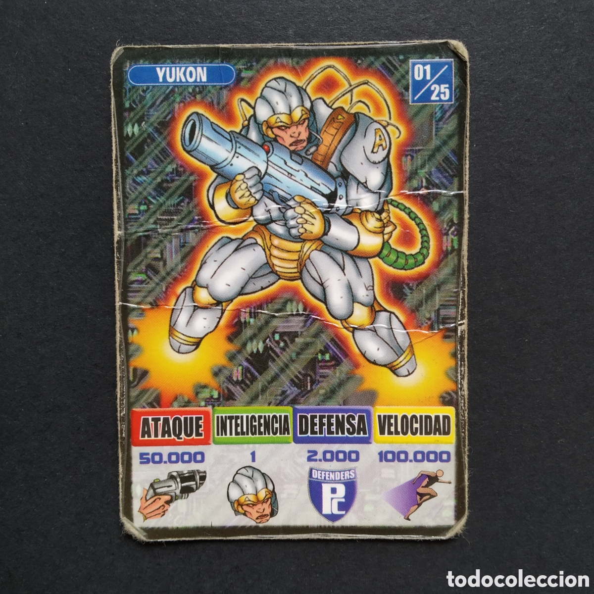 Coleccionismo Cromos antiguos: CROMO - N&deg; 01/25 - YUKON - DEFENDERS - KAOS, THE GAME - BOLLYCAO
