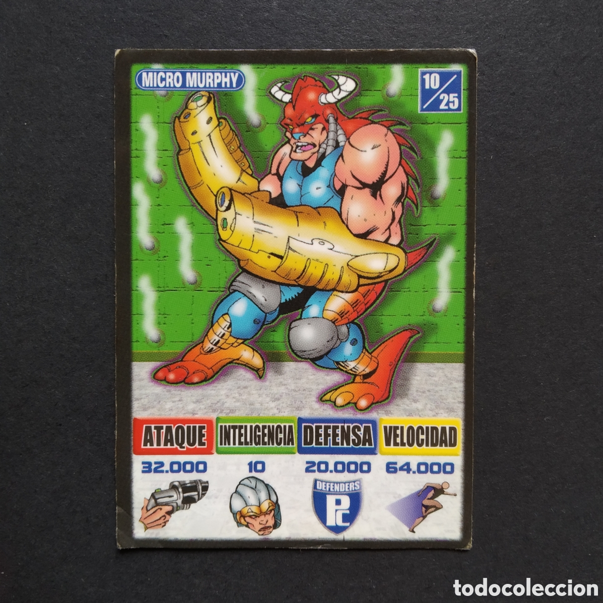 Coleccionismo Cromos antiguos: CROMO - N&deg; 10/25 - MICRO MURPHY - DEFENDERS - KAOS, THE GAME - BOLLYCAO