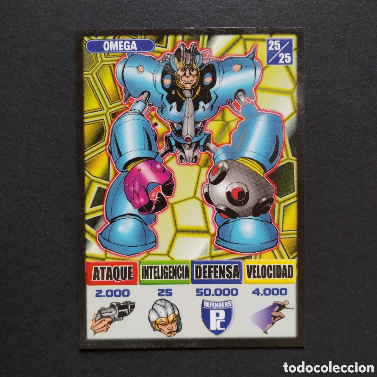 Coleccionismo Cromos antiguos: CROMO - N&deg; 25/25 - OMEGA - DEFENDERS - KAOS, THE GAME - BOLLYCAO