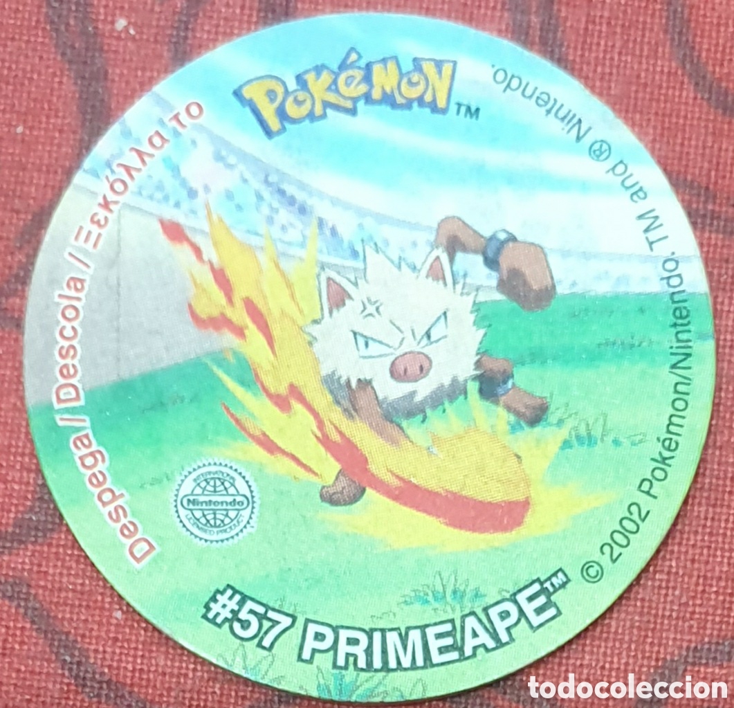 Coleccionismo Cromos antiguos: Tazo Pokemon n&deg;57 Primeape a&ntilde;o 2002