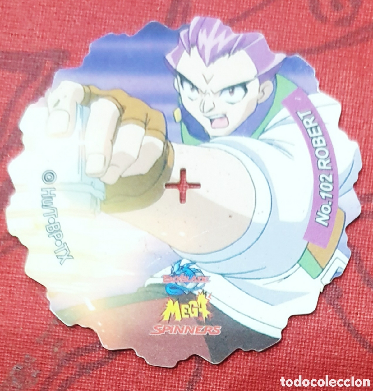 Coleccionismo Cromos antiguos: Pokemon tazo mega spinner. N&deg;102 Robert