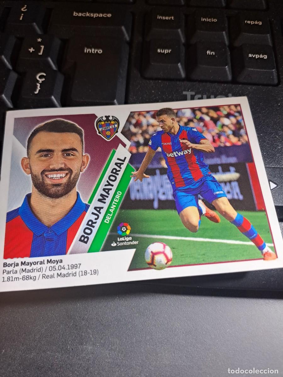 Coleccionismo Cromos antiguos: CROMO BORJA MAYORAL 14A 14 A LEVANTE LIGA 2019 2020 19 20 ESTE PANINI NUNCA PEGADO