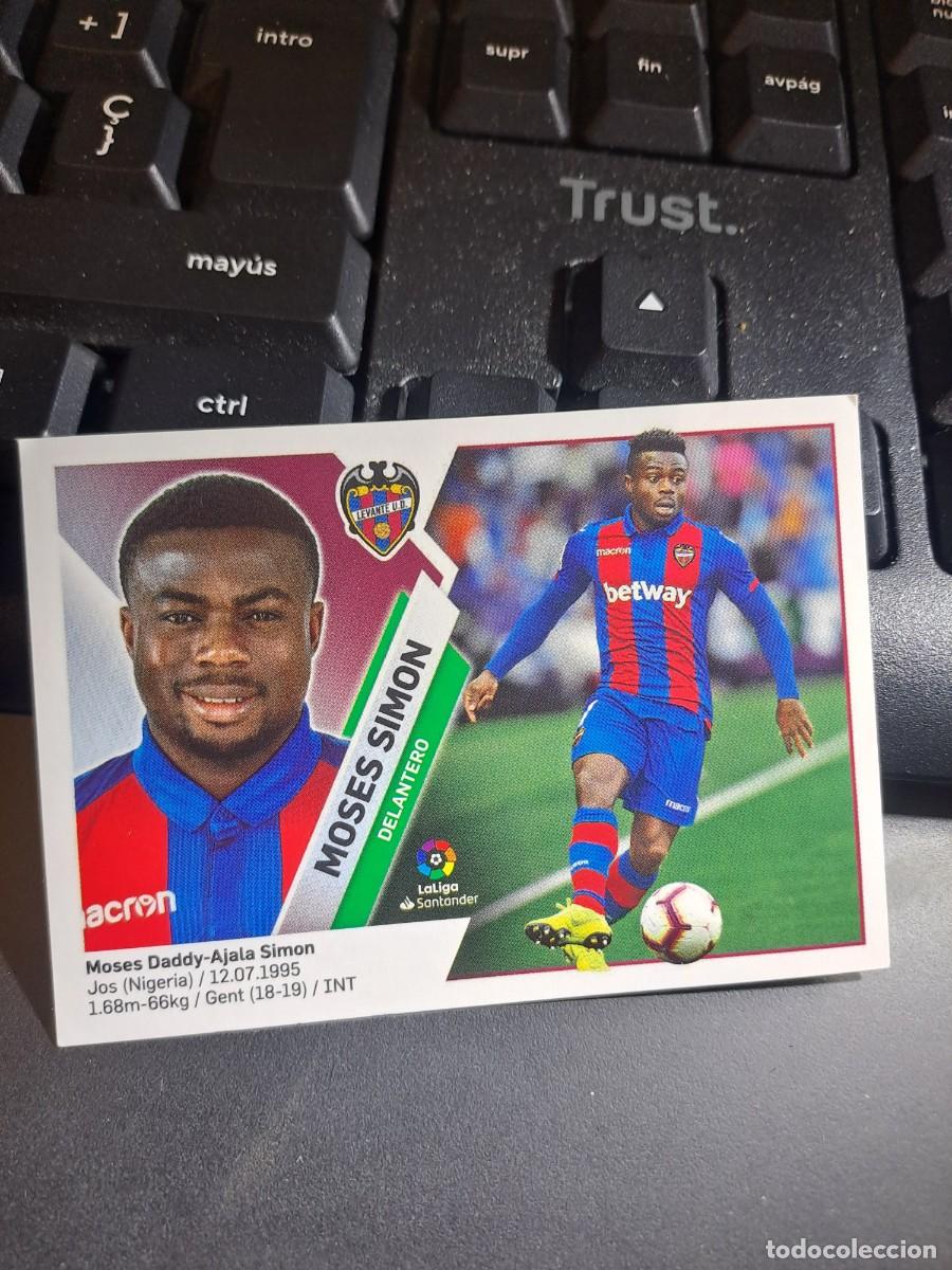Coleccionismo Cromos antiguos: CROMO MOSES SIMON 14B 14 B LEVANTE LIGA 2019 2020 19 20 ESTE PANINI NUNCA PEGADO