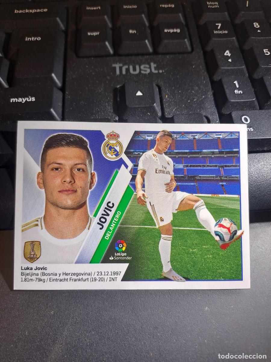 Coleccionismo Cromos antiguos: CROMO JOVIC 16 REAL MADRID LIGA 2019 2020 19 20 ESTE PANINI NUNCA PEGADO