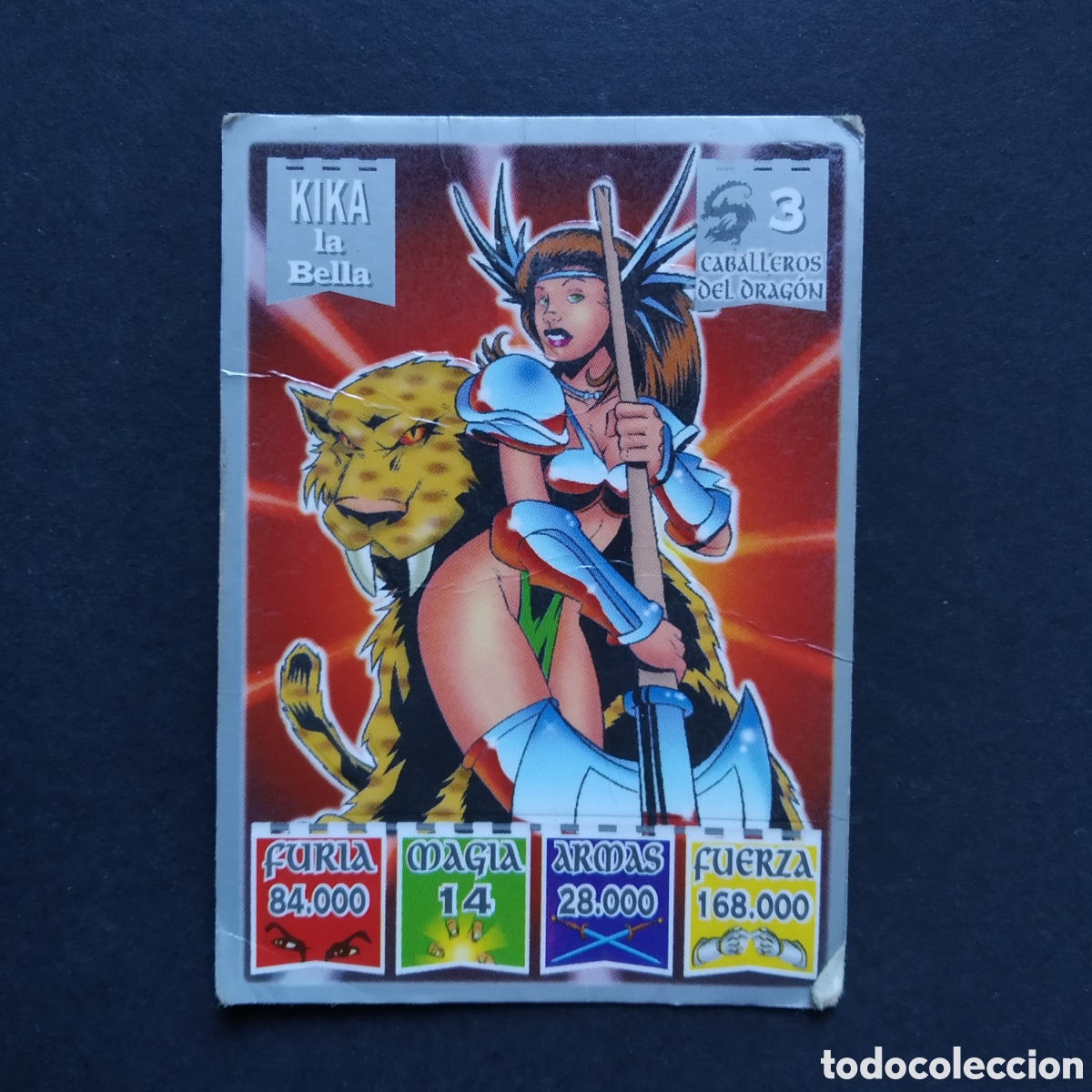 Coleccionismo Cromos antiguos: CROMO - N&ordm; 03 - KIKA LA BELLA - CABALLEROS DEL DRAG&Oacute;N - KAOS, THE LEGEND - BOLLYCAO