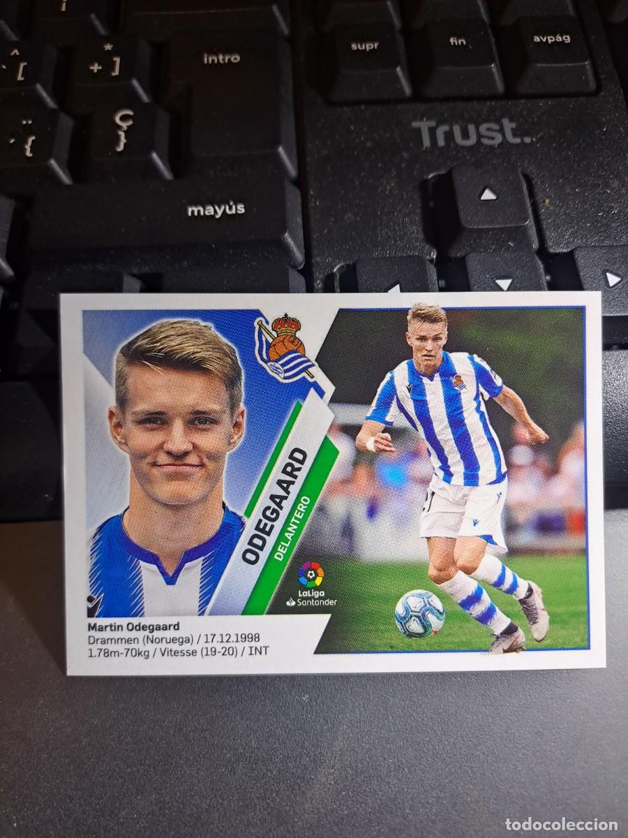 Coleccionismo Cromos antiguos: CROMO ODEGAARD 14 REAL SOCIEDAD LIGA 2019 2020 19 20 ESTE PANINI NUNCA PEGADO