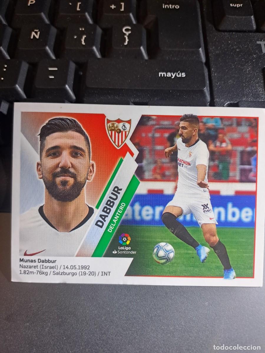 Coleccionismo Cromos antiguos: CROMO DABBUR 14 SEVILLA LIGA 2019 2020 19 20 ESTE PANINI NUNCA PEGADO