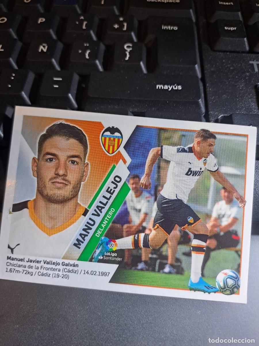 Coleccionismo Cromos antiguos: CROMO MANU VALLEJO 16 VALENCIA LIGA 2019 2020 19 20 ESTE PANINI NUNCA PEGADO