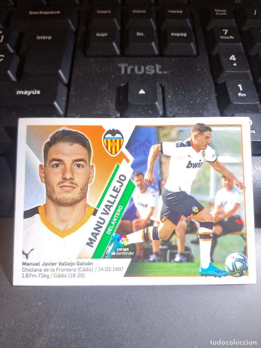 Coleccionismo Cromos antiguos: CROMO MANU VALLEJO 16 VALENCIA LIGA 2019 2020 19 20 ESTE PANINI NUNCA PEGADO