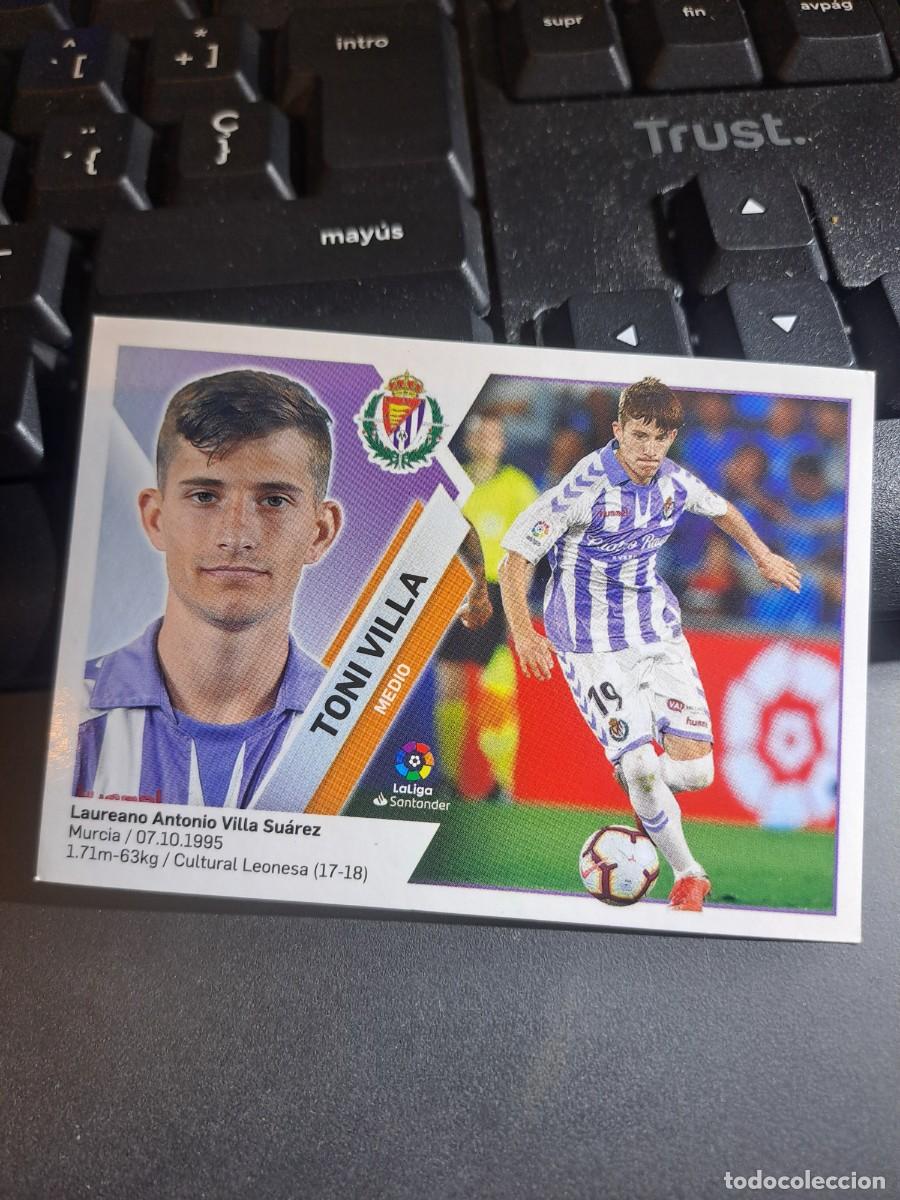 Coleccionismo Cromos antiguos: CROMO TONI VILLA 12 VALLADOLID LIGA 2019 2020 19 20 ESTE PANINI NUNCA PEGADO