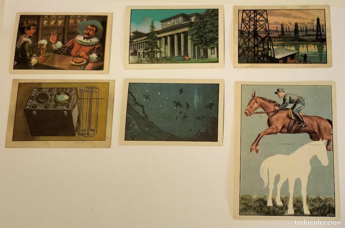 Colecionismo Cromos antigos: 6 cromos LAS MARAVILLAS DEL UNIVERSO II - Nestl&eacute; - 1957. Serie 25 a 48