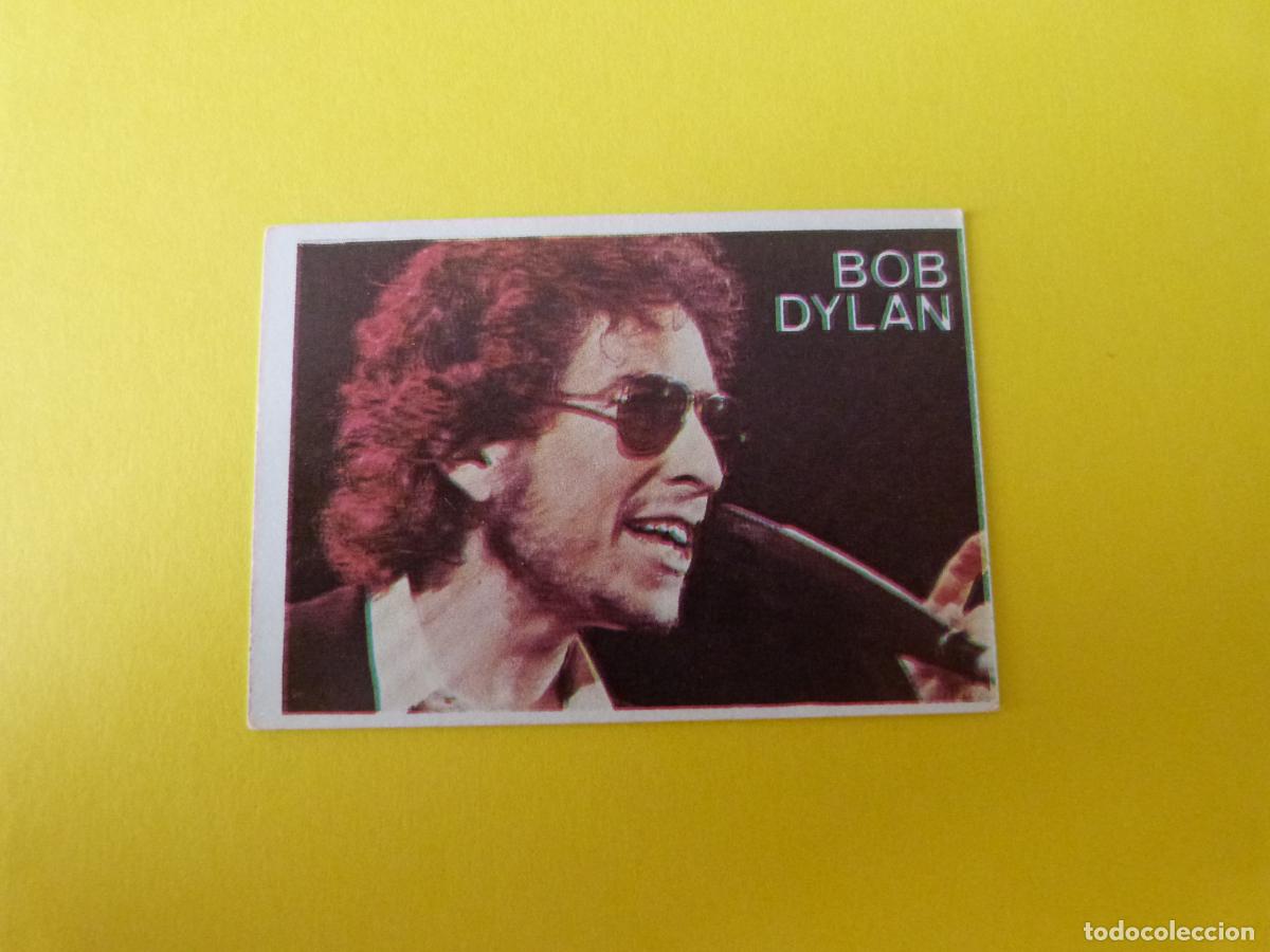 Collectionnisme Cartes &agrave; collectionner anciennes: CROMO DE BOB DYLAN SIN PEGAR N&ordm; 32 A&Ntilde;O 1984 DEL ALBUM SUPER MUSICAL DE EYDER