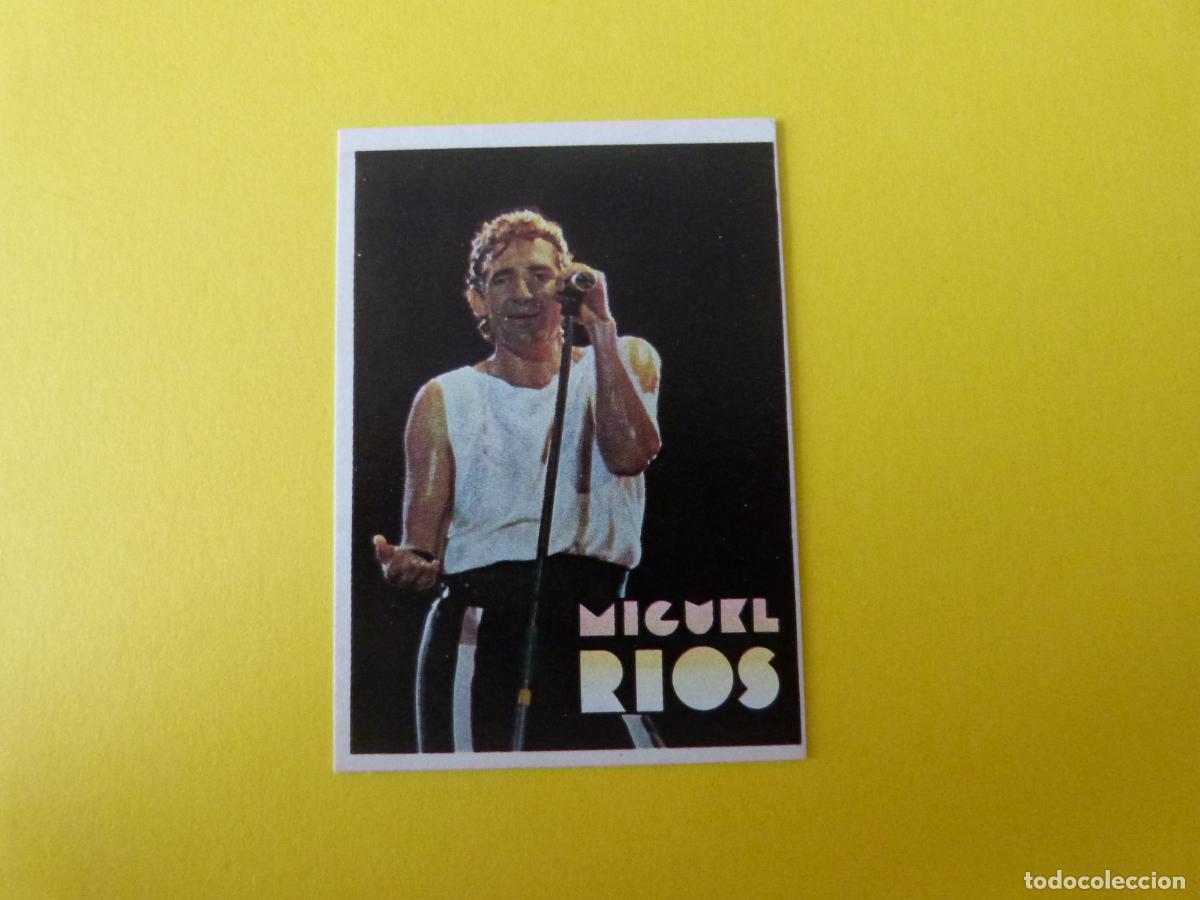 Collectionnisme Cartes &agrave; collectionner anciennes: CROMO DE MIGUEL RIOS SIN PEGAR N&ordm; 35 A&Ntilde;O 1984 DEL ALBUM SUPER MUSICAL DE EYDER