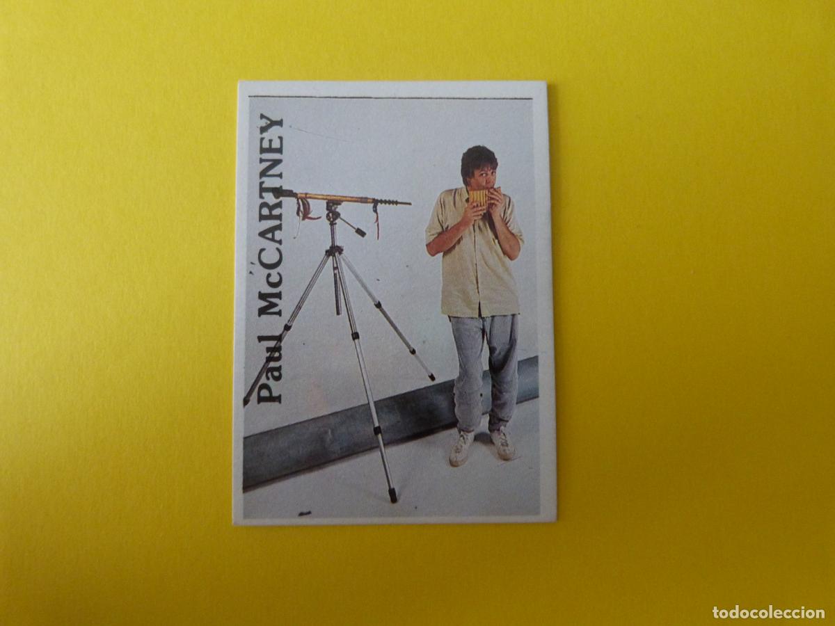 Collectionnisme Cartes &agrave; collectionner anciennes: CROMO DE PAUL MCCARTNEY SIN PEGAR N&ordm; 85 A&Ntilde;O 1984 DEL ALBUM SUPER MUSICAL DE EYDER