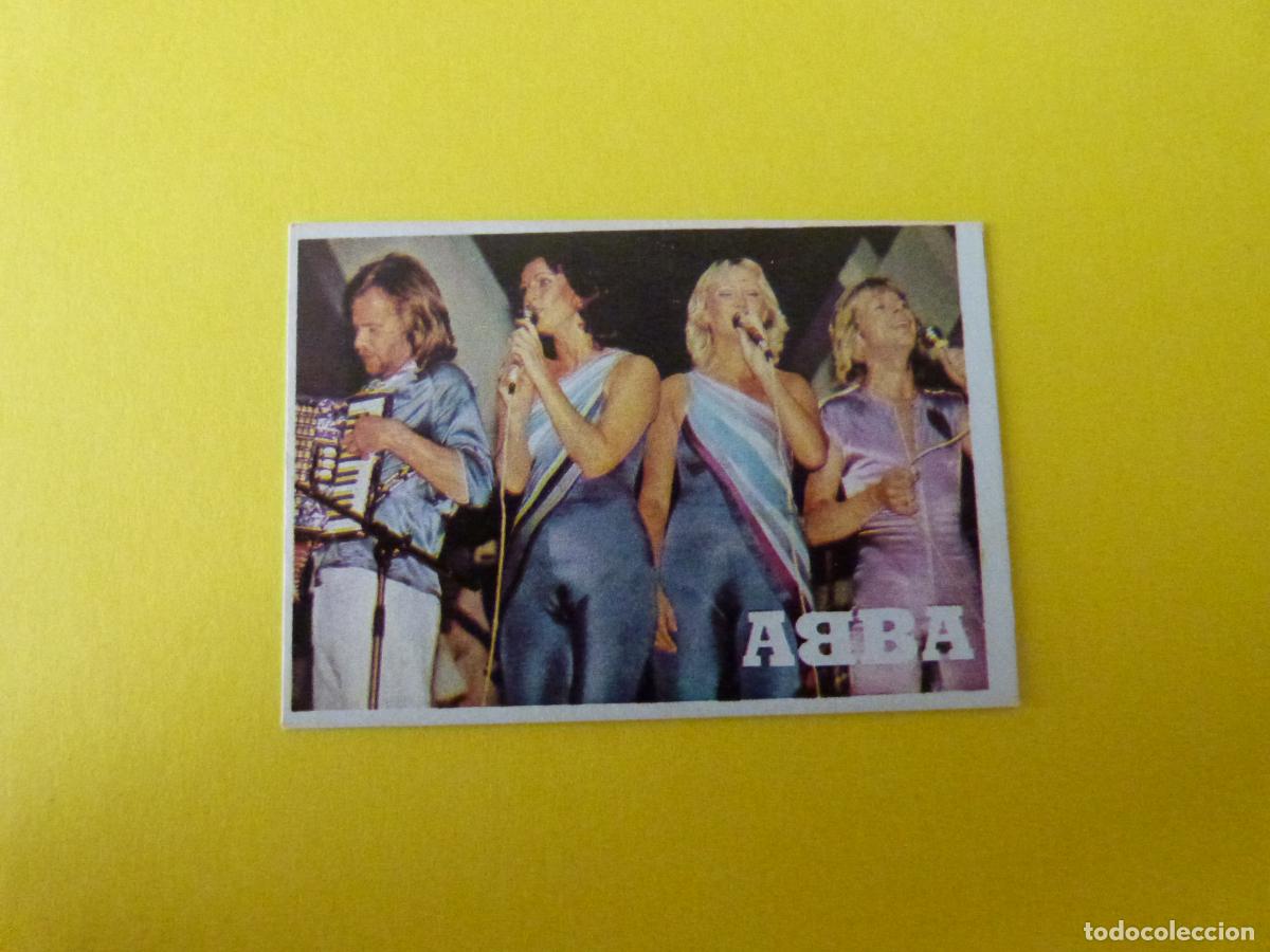 Collectable Antique Stickers: CROMO DE ABBA SIN PEGAR N&ordm; 95 A&Ntilde;O 1984 DEL ALBUM SUPER MUSICAL DE EYDER
