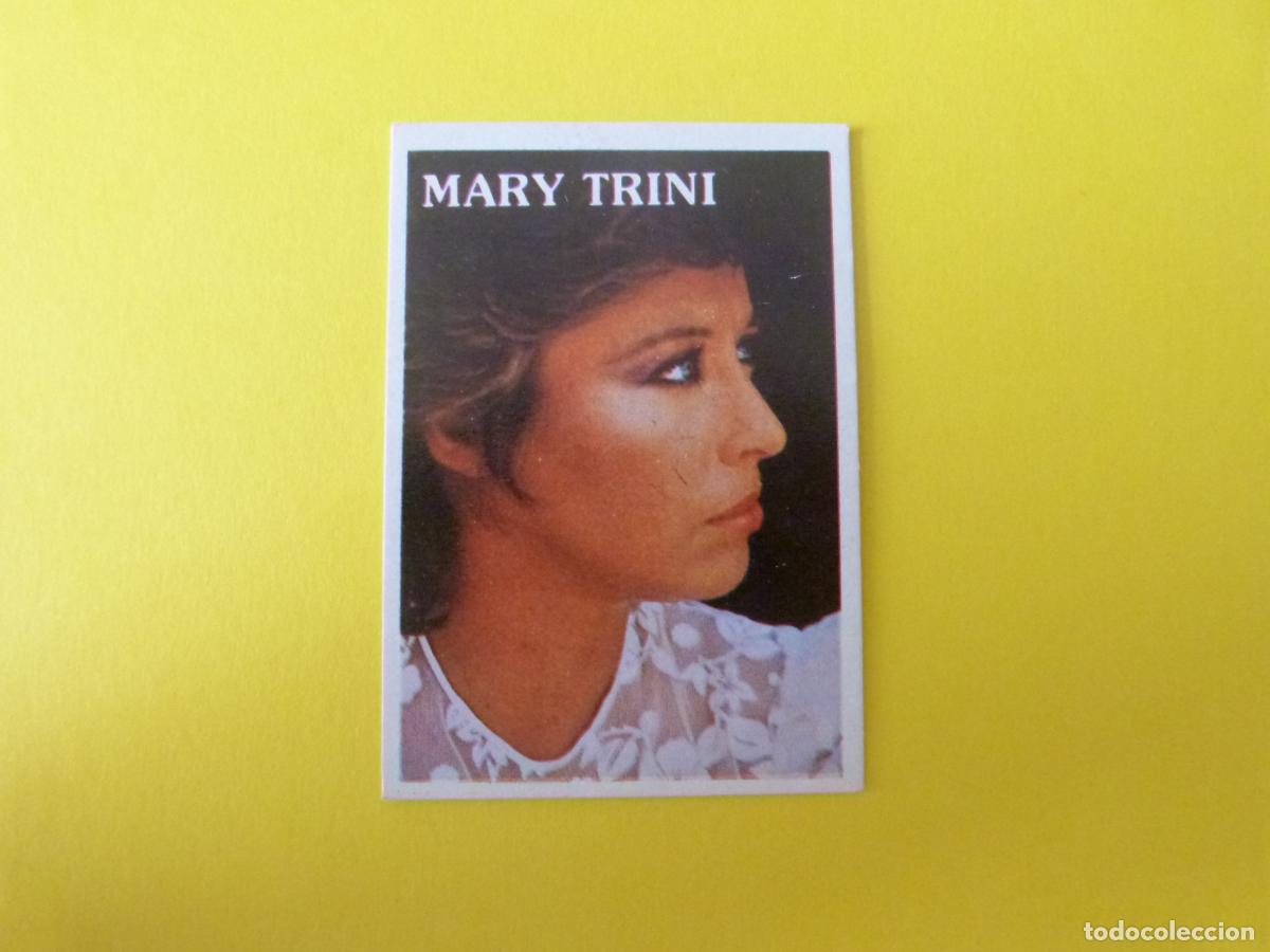 Coleccionismo Cromos antiguos: CROMO DE MARY TRINI SIN PEGAR N&ordm; 126 A&Ntilde;O 1984 DEL ALBUM SUPER MUSICAL DE EYDER