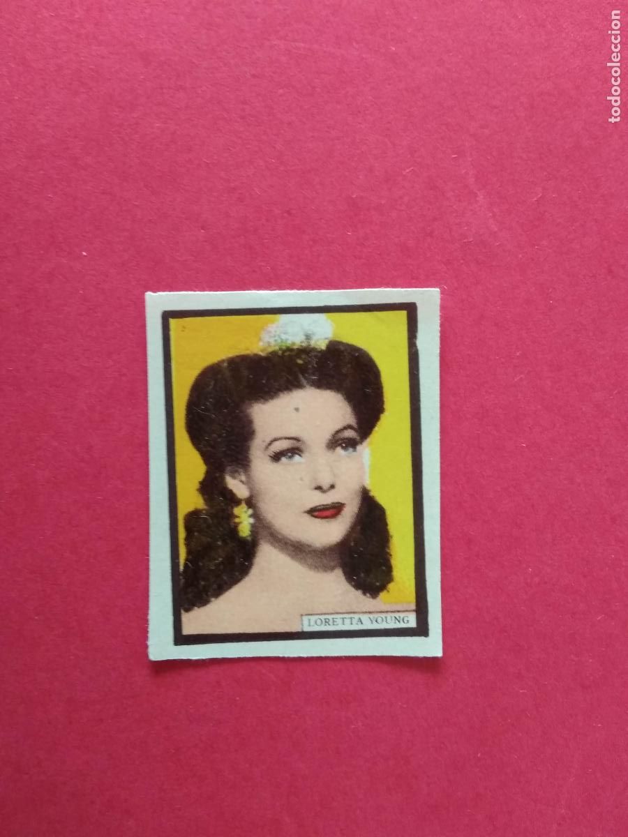 Coleccionismo Cromos antiguos: CROMOS CINE ACTOR ACTRIZ EDITORIAL DESCONOCIDA CROMO , LORETTA YOUNG