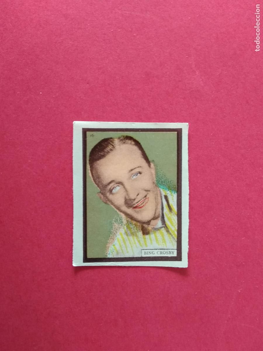 Coleccionismo Cromos antiguos: CROMOS CINE ACTOR ACTRIZ EDITORIAL DESCONOCIDA CROMO , BING CROSBY