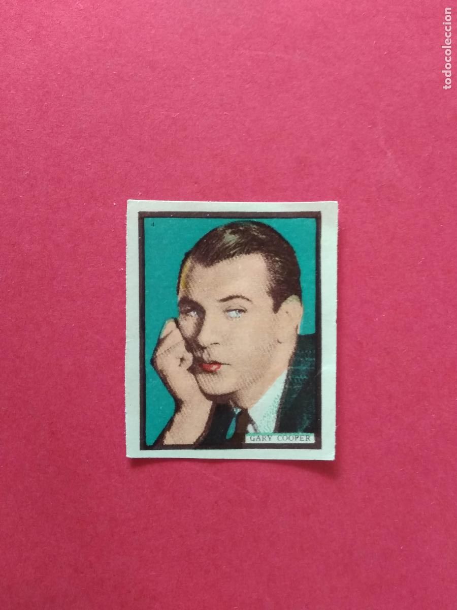 Coleccionismo Cromos antiguos: CROMOS CINE ACTOR ACTRIZ EDITORIAL DESCONOCIDA CROMO , GARY COOPER