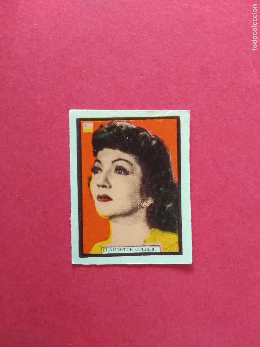 Coleccionismo Cromos antiguos: CROMOS CINE ACTOR ACTRIZ EDITORIAL DESCONOCIDA CROMO , CLAUDETTE COLBERT
