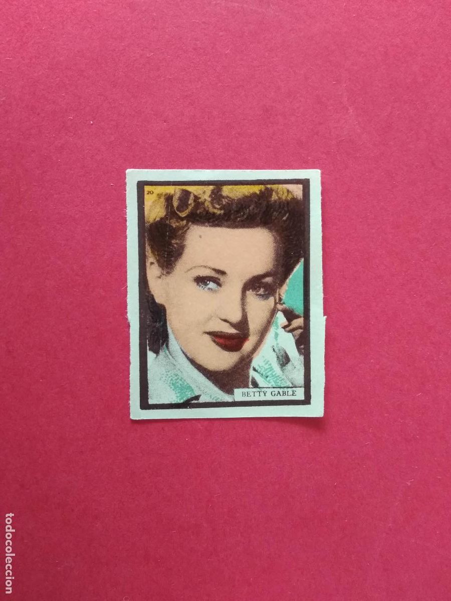 Coleccionismo Cromos antiguos: CROMOS CINE ACTOR ACTRIZ EDITORIAL DESCONOCIDA CROMO , BETTY GABLE