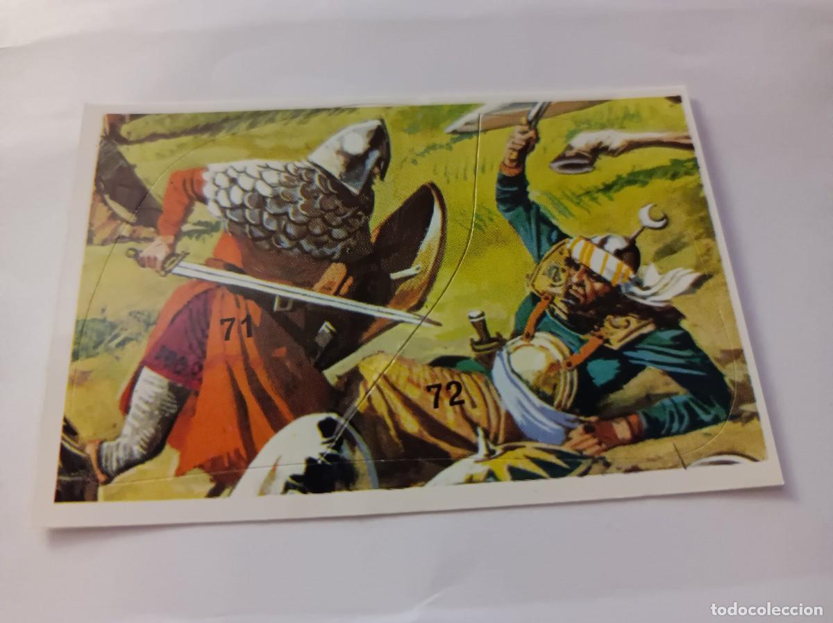 Coleccionismo Cromos antiguos: CROMO N&ordm; 71 - 72 BATALLAS HIST&Oacute;RICAS EDITORIAL COX SIN PEGAR COMPATIBLE CON DIFUSURA DE CULTURAS