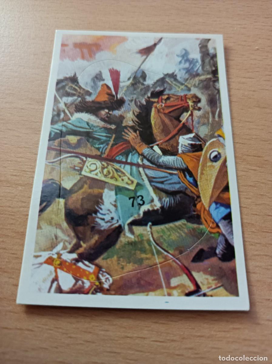 Coleccionismo Cromos antiguos: CROMO N&ordm; 73 BATALLAS HIST&Oacute;RICAS EDITORIAL COX SIN PEGAR COMPATIBLE CON DIFUSURA DE CULTURAS