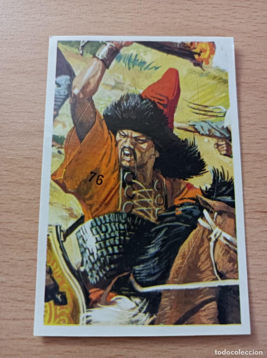 Coleccionismo Cromos antiguos: CROMO N&ordm; 76 BATALLAS HIST&Oacute;RICAS EDITORIAL COX SIN PEGAR COMPATIBLE CON DIFUSURA DE CULTURAS