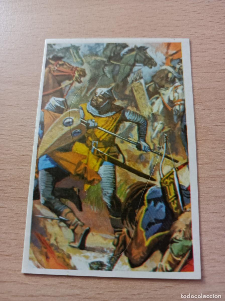Coleccionismo Cromos antiguos: CROMO N&ordm; 75 BATALLAS HIST&Oacute;RICAS EDITORIAL COX SIN PEGAR COMPATIBLE CON DIFUSURA DE CULTURAS