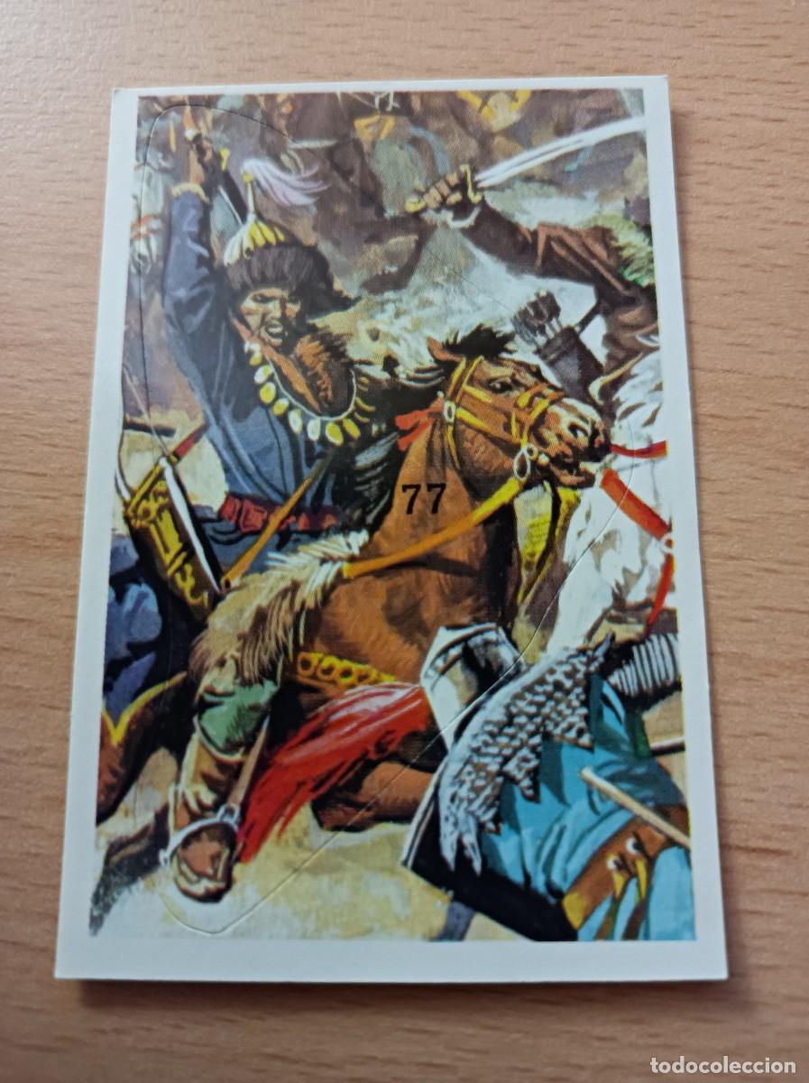 Coleccionismo Cromos antiguos: CROMO N&ordm; 77 BATALLAS HIST&Oacute;RICAS EDITORIAL COX SIN PEGAR COMPATIBLE CON DIFUSURA DE CULTURAS