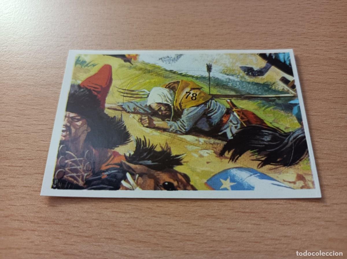 Coleccionismo Cromos antiguos: CROMO N&ordm; 78 BATALLAS HIST&Oacute;RICAS EDITORIAL COX SIN PEGAR COMPATIBLE CON DIFUSURA DE CULTURAS