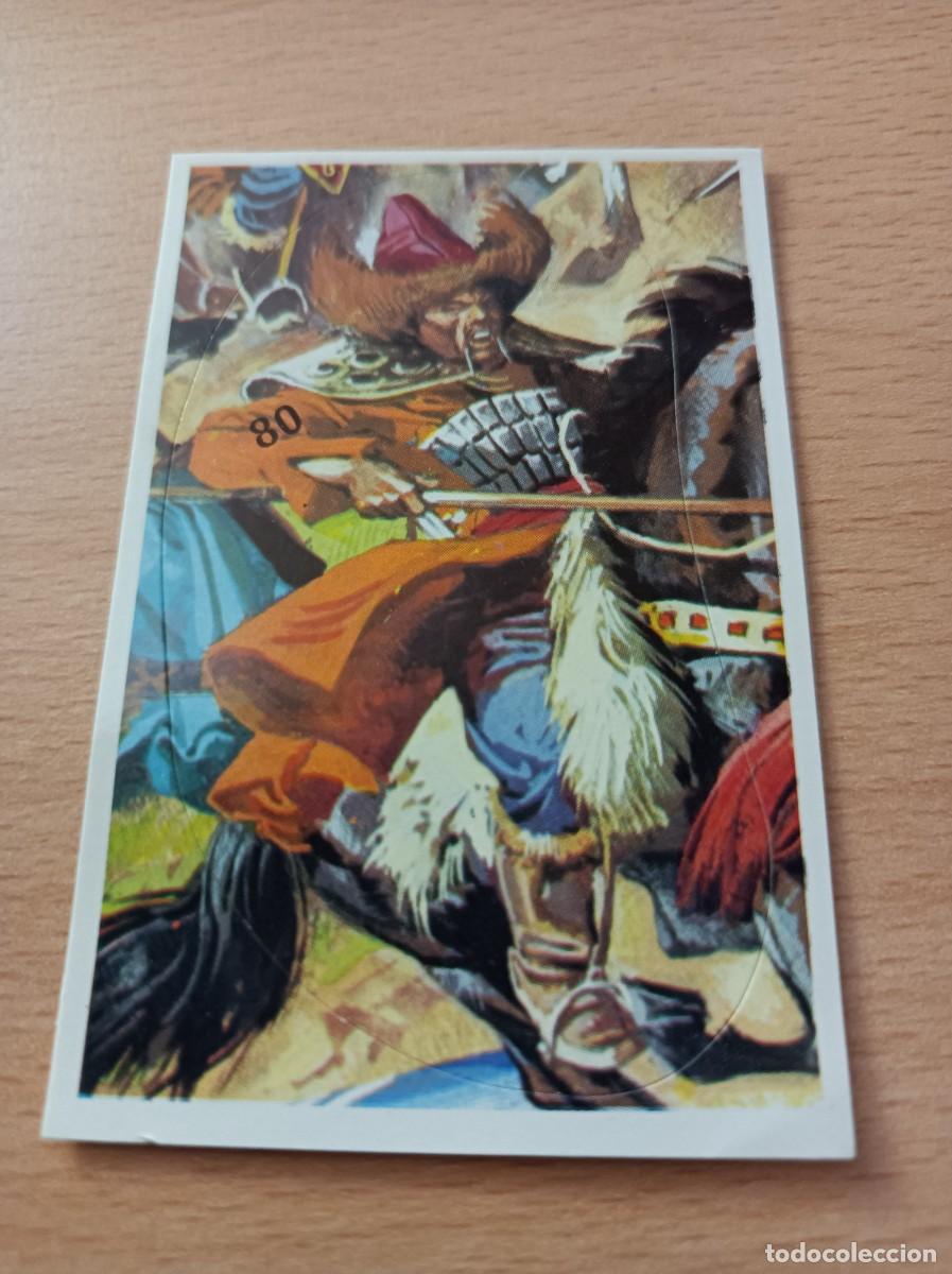 Coleccionismo Cromos antiguos: CROMO N&ordm; 80 BATALLAS HIST&Oacute;RICAS EDITORIAL COX SIN PEGAR COMPATIBLE CON DIFUSURA DE CULTURAS