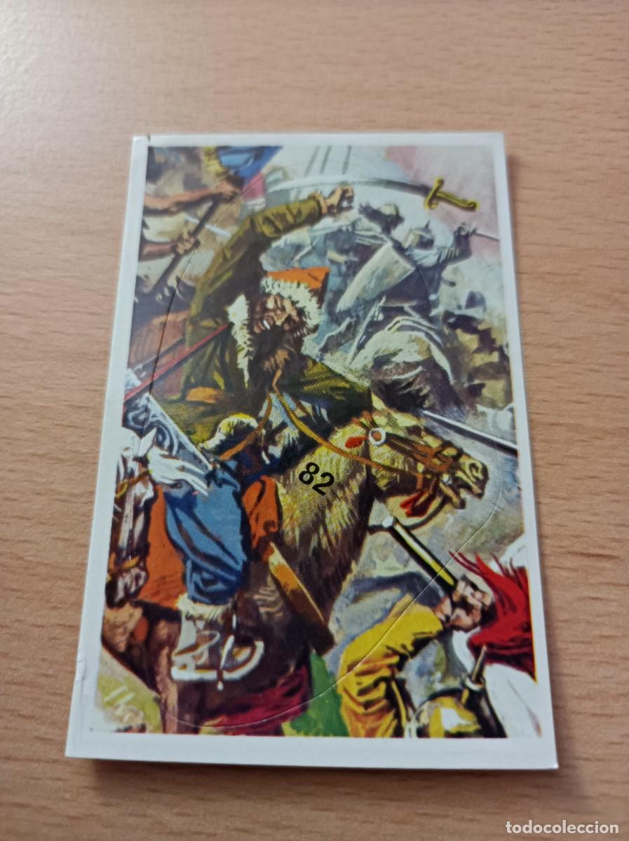 Coleccionismo Cromos antiguos: CROMO N&ordm; 82 BATALLAS HIST&Oacute;RICAS EDITORIAL COX SIN PEGAR COMPATIBLE CON DIFUSURA DE CULTURAS
