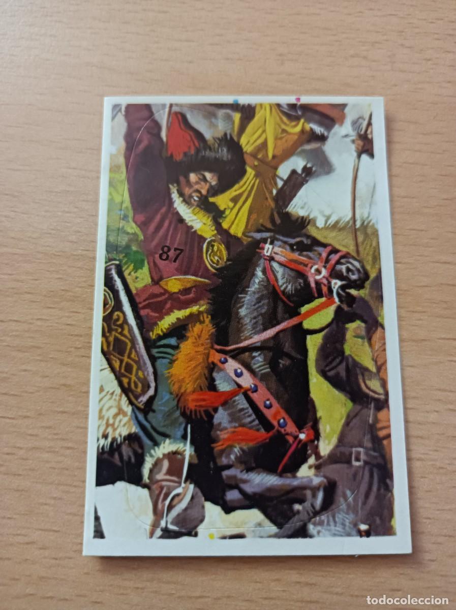 Coleccionismo Cromos antiguos: CROMO N&ordm; 87 BATALLAS HIST&Oacute;RICAS EDITORIAL COX SIN PEGAR COMPATIBLE CON DIFUSURA DE CULTURAS